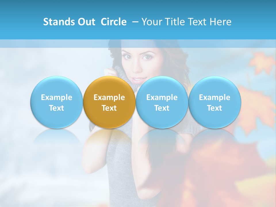 Woman Girl Optimistic PowerPoint Template