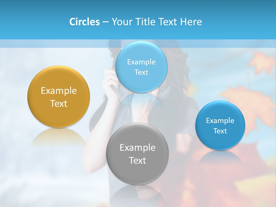 Woman Girl Optimistic PowerPoint Template