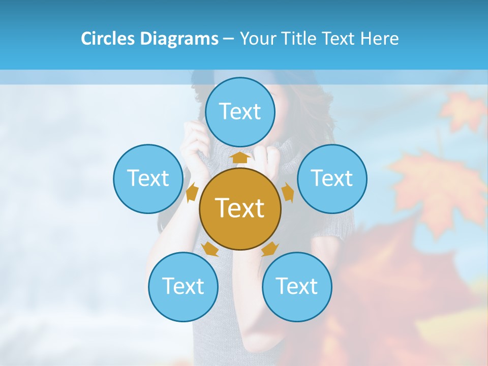 Woman Girl Optimistic PowerPoint Template