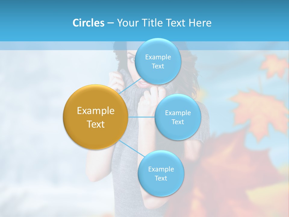 Woman Girl Optimistic PowerPoint Template