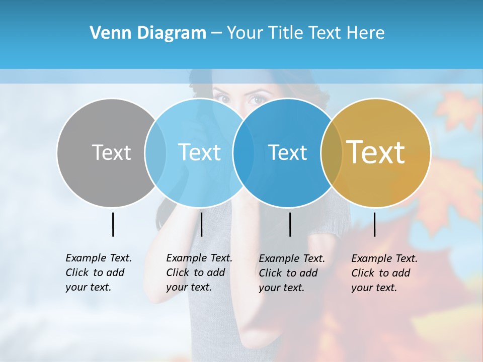 Woman Girl Optimistic PowerPoint Template
