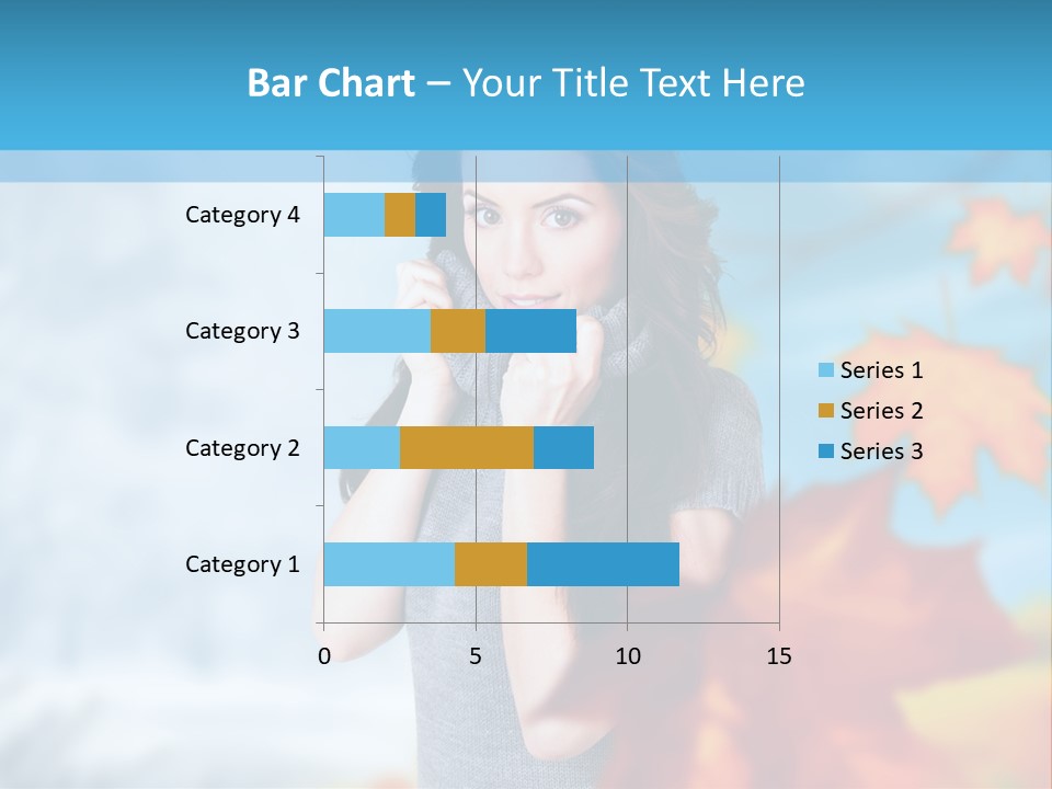 Woman Girl Optimistic PowerPoint Template