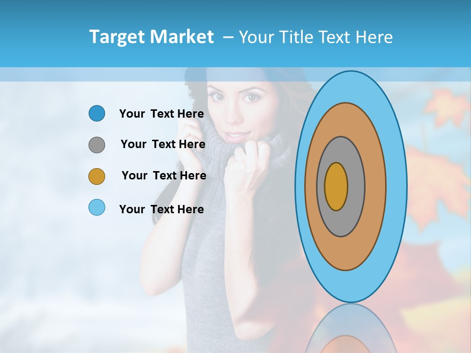 Woman Girl Optimistic PowerPoint Template