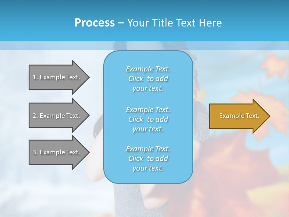 Woman Girl Optimistic PowerPoint Template