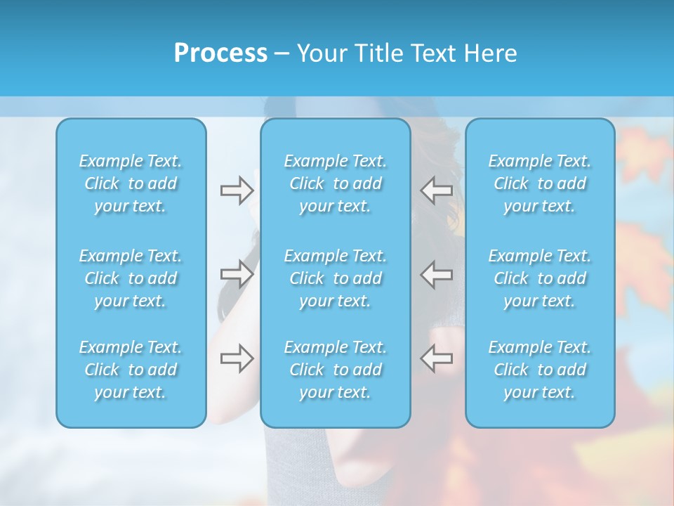 Woman Girl Optimistic PowerPoint Template
