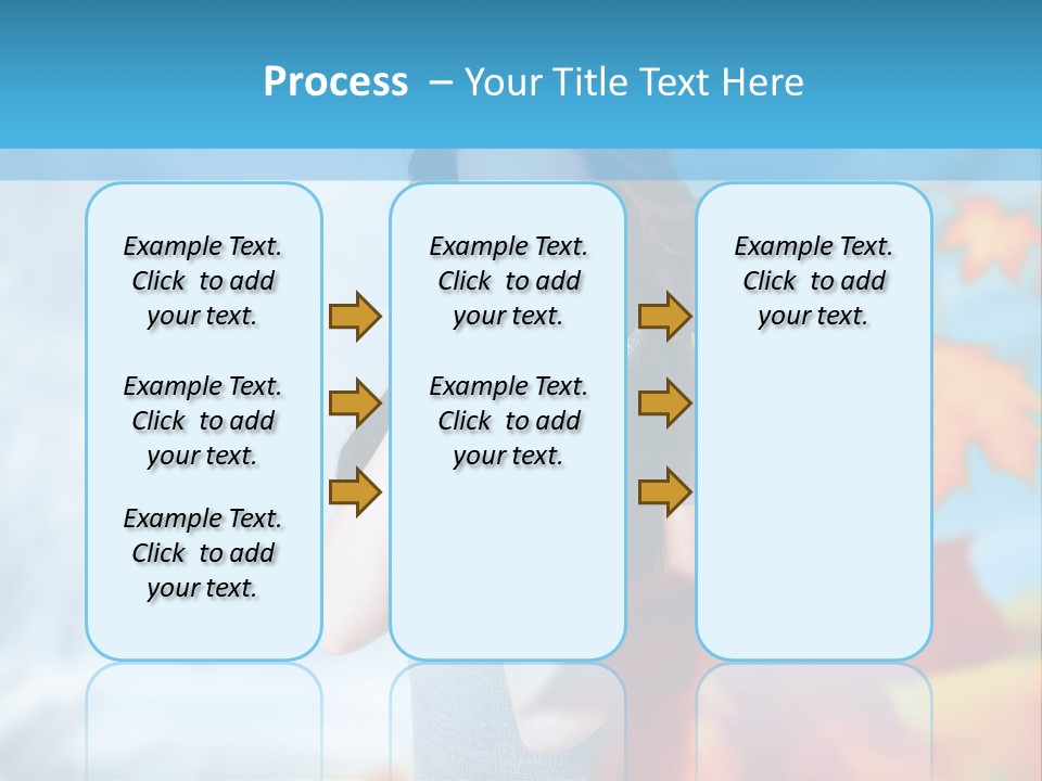 Woman Girl Optimistic PowerPoint Template