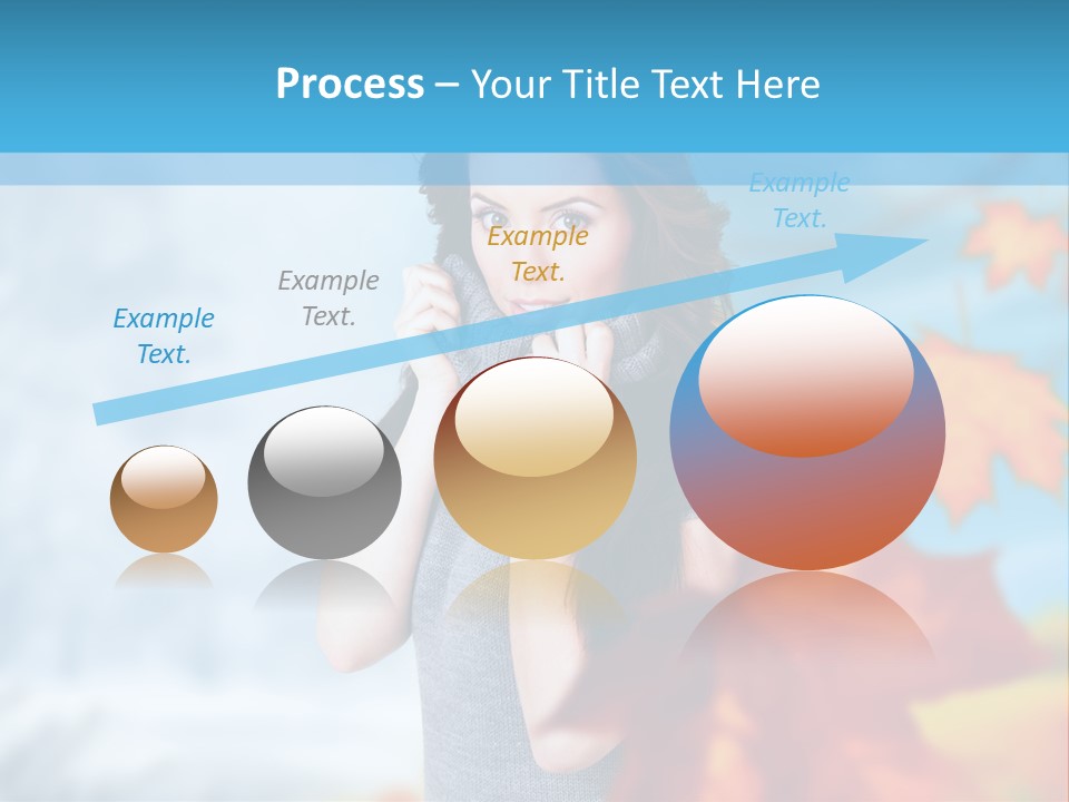 Woman Girl Optimistic PowerPoint Template