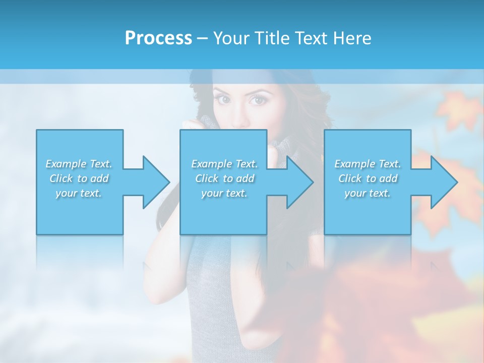 Woman Girl Optimistic PowerPoint Template