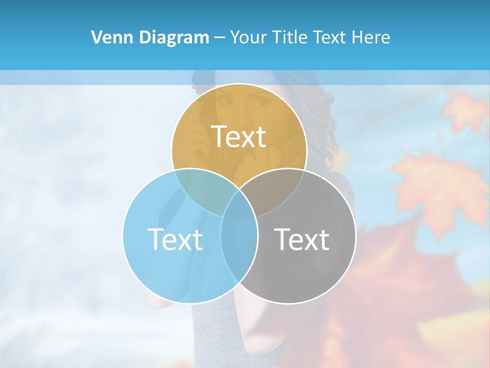 Woman Girl Optimistic PowerPoint Template