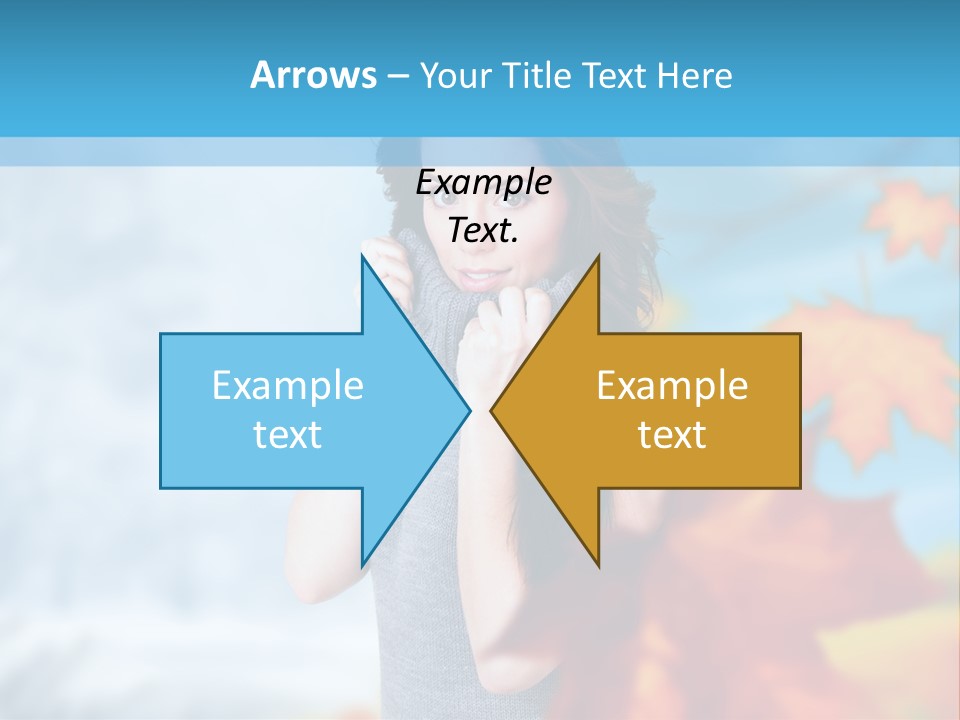 Woman Girl Optimistic PowerPoint Template