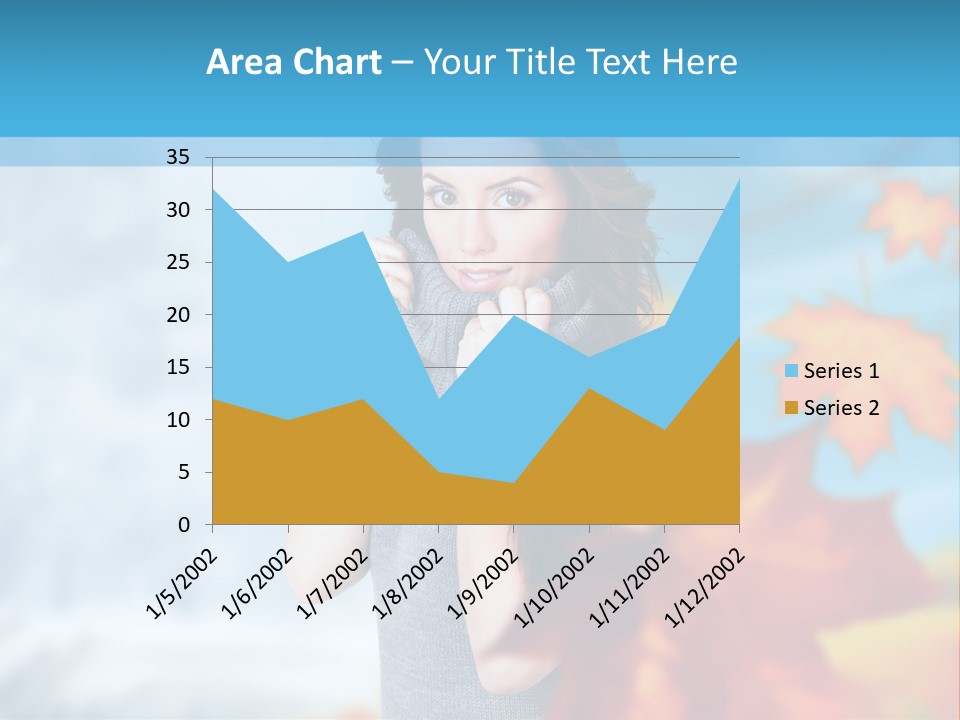 Woman Girl Optimistic PowerPoint Template