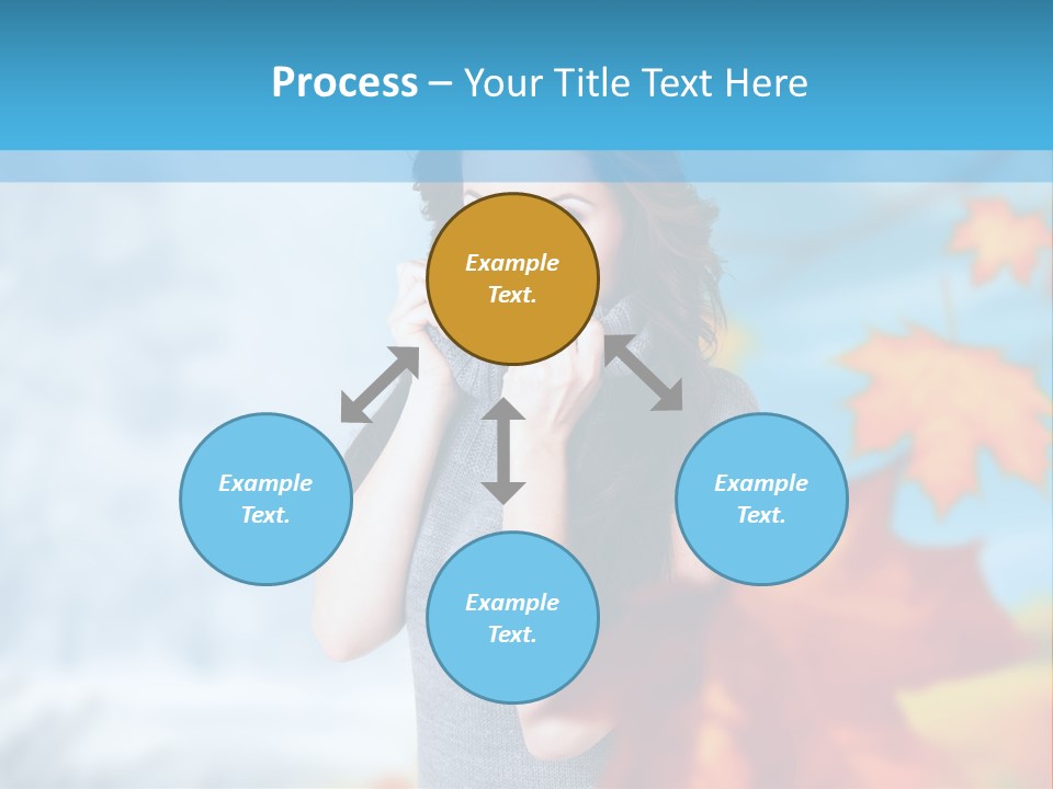 Woman Girl Optimistic PowerPoint Template