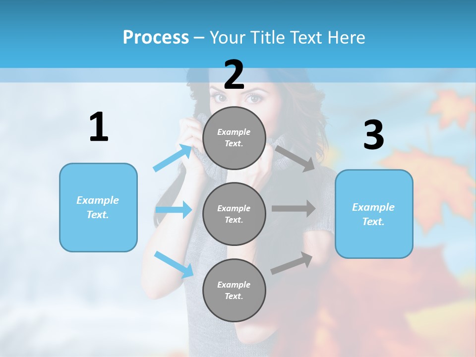 Woman Girl Optimistic PowerPoint Template