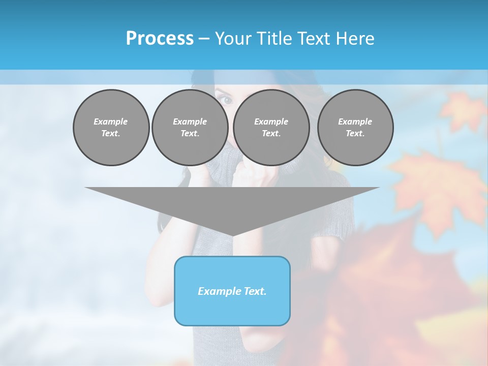 Woman Girl Optimistic PowerPoint Template