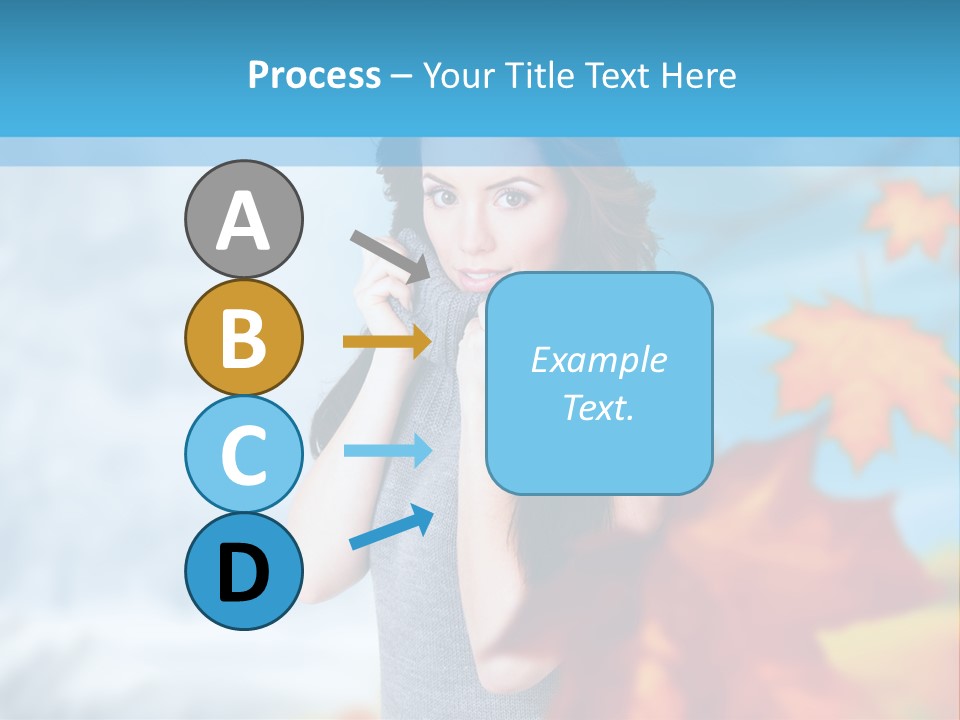 Woman Girl Optimistic PowerPoint Template