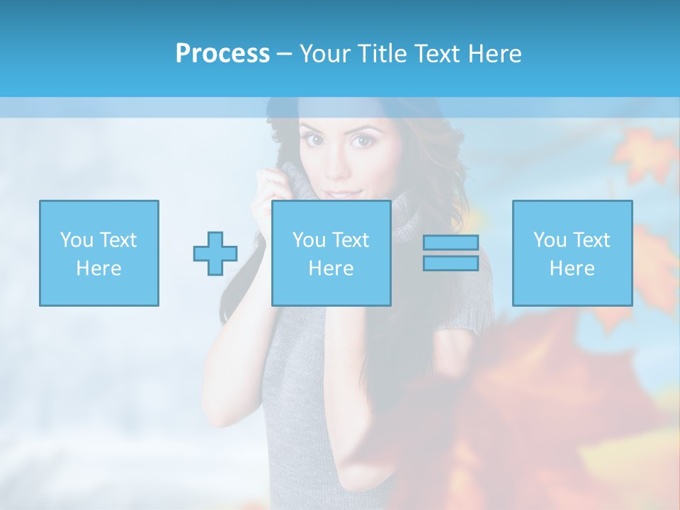 Woman Girl Optimistic PowerPoint Template