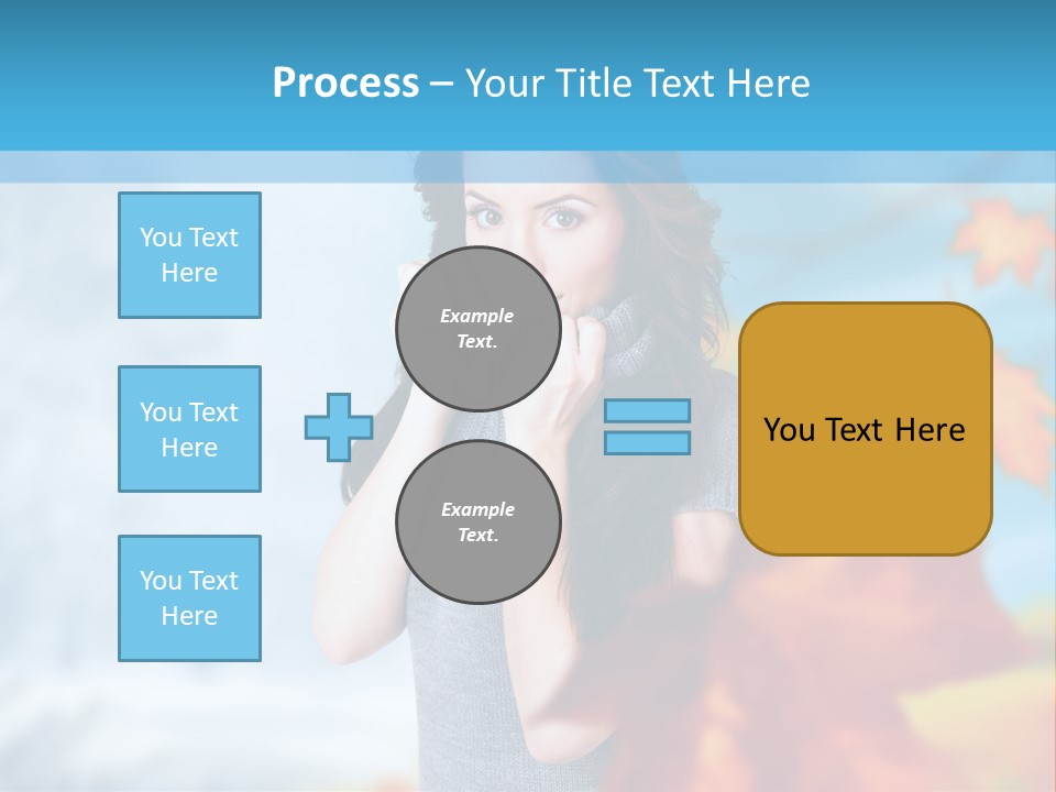 Woman Girl Optimistic PowerPoint Template
