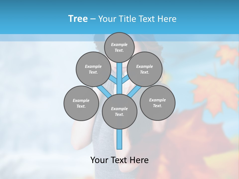 Woman Girl Optimistic PowerPoint Template