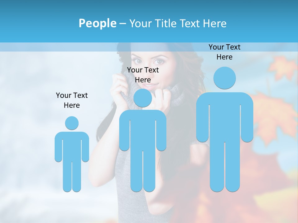 Woman Girl Optimistic PowerPoint Template