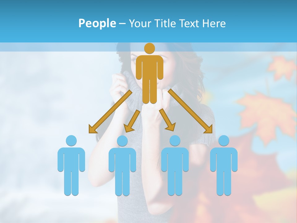 Woman Girl Optimistic PowerPoint Template