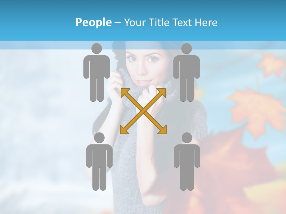 Woman Girl Optimistic PowerPoint Template