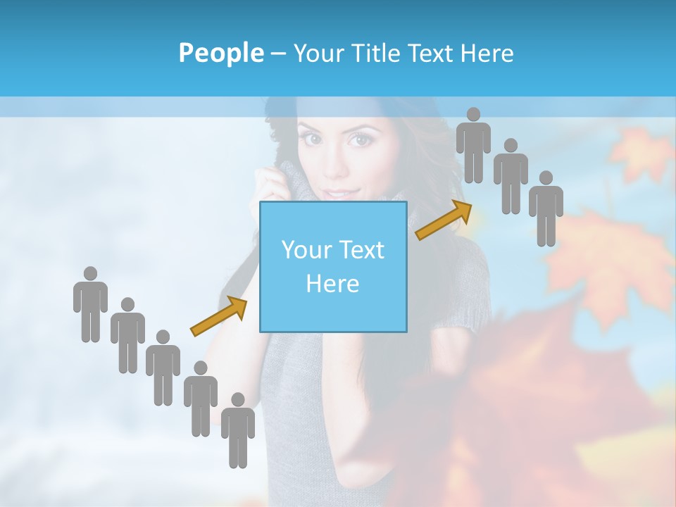 Woman Girl Optimistic PowerPoint Template