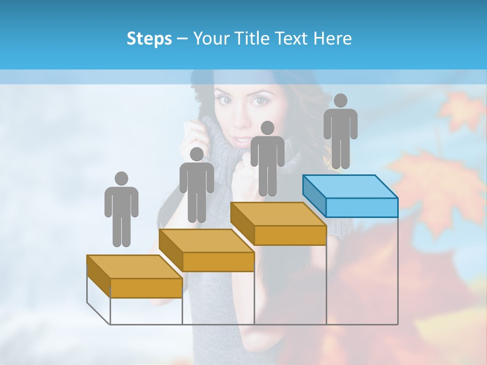 Woman Girl Optimistic PowerPoint Template