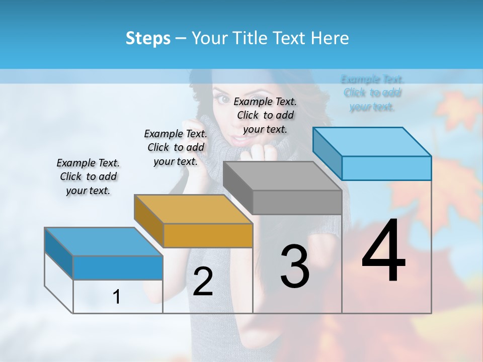 Woman Girl Optimistic PowerPoint Template