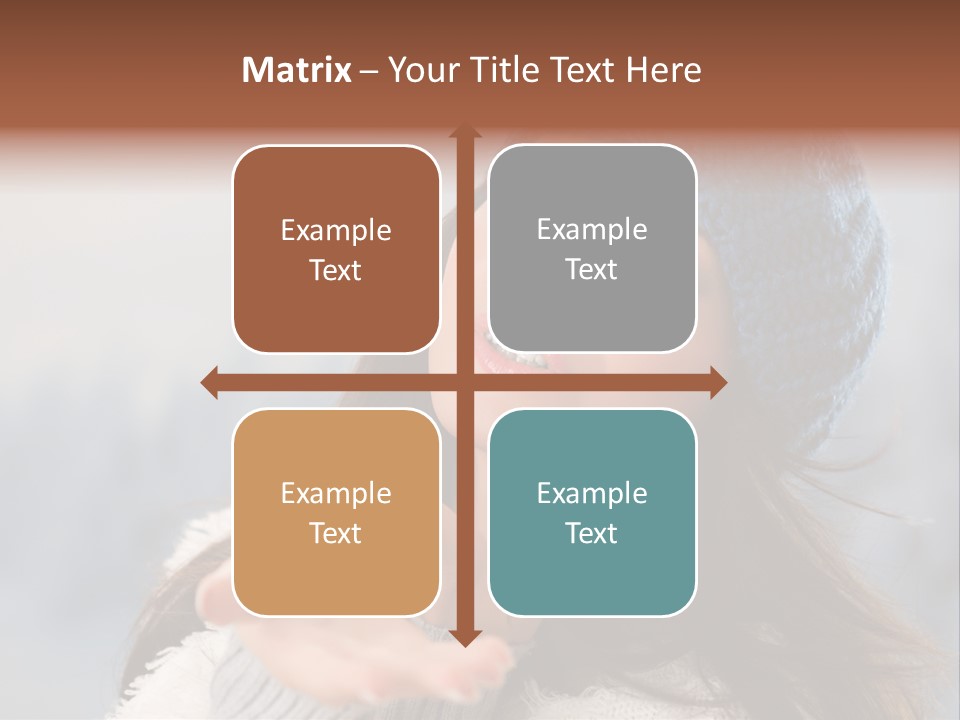Smiling Winter Person PowerPoint Template