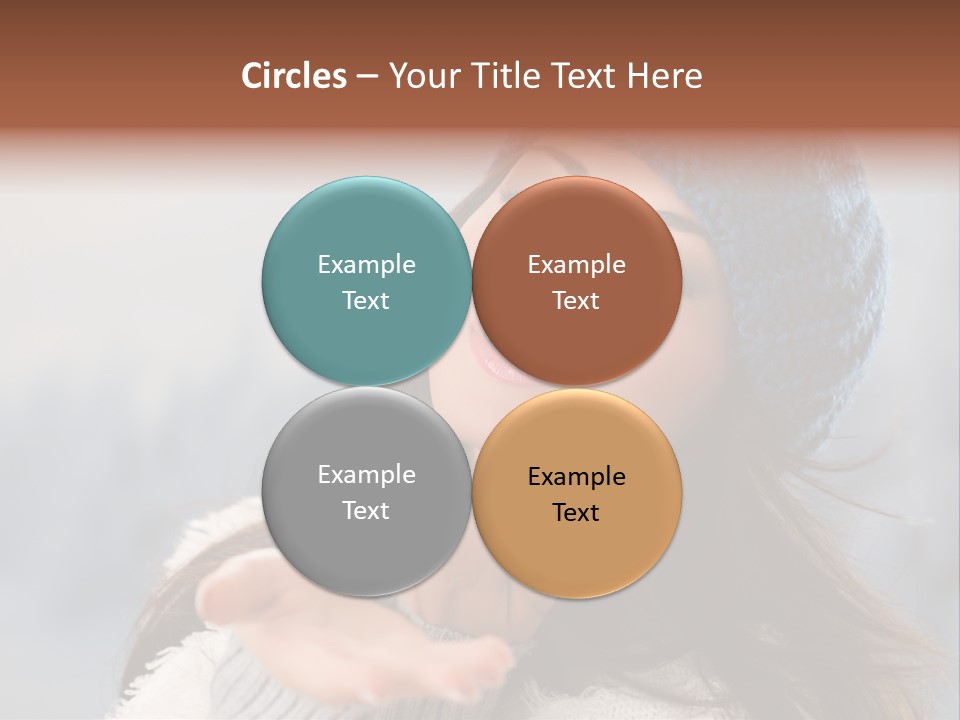 Smiling Winter Person PowerPoint Template