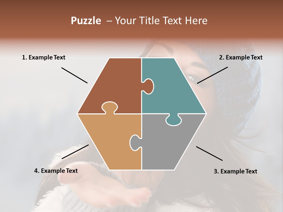 Smiling Winter Person PowerPoint Template