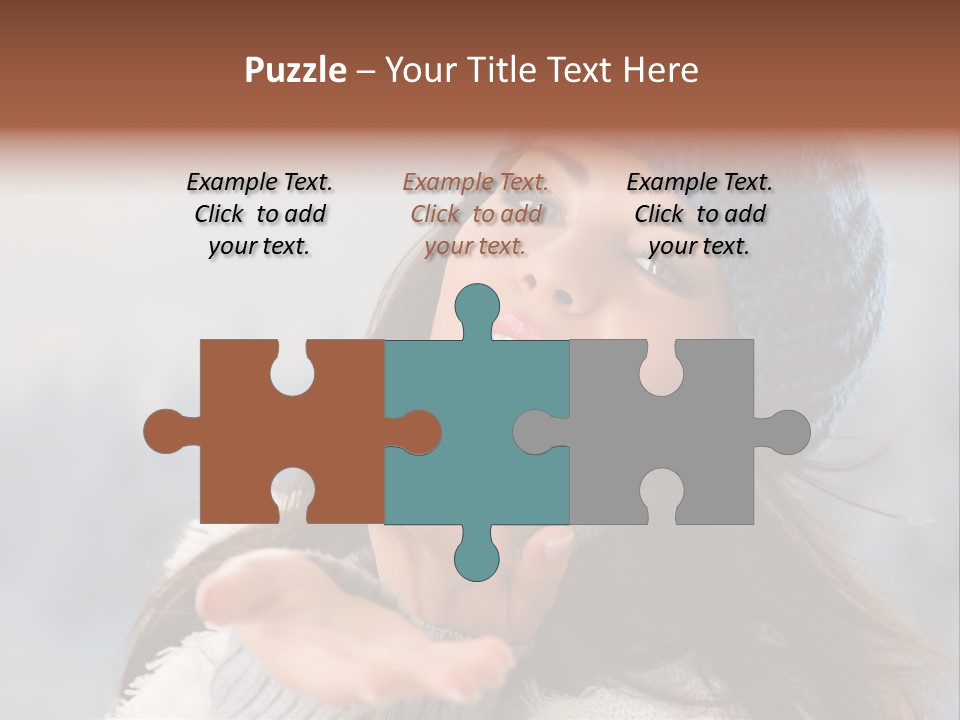 Smiling Winter Person PowerPoint Template