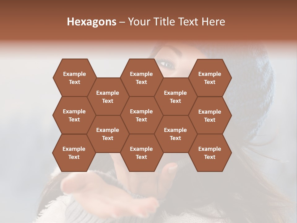 Smiling Winter Person PowerPoint Template