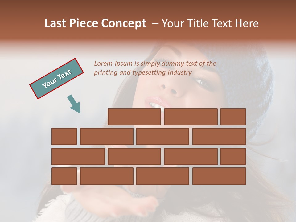 Smiling Winter Person PowerPoint Template