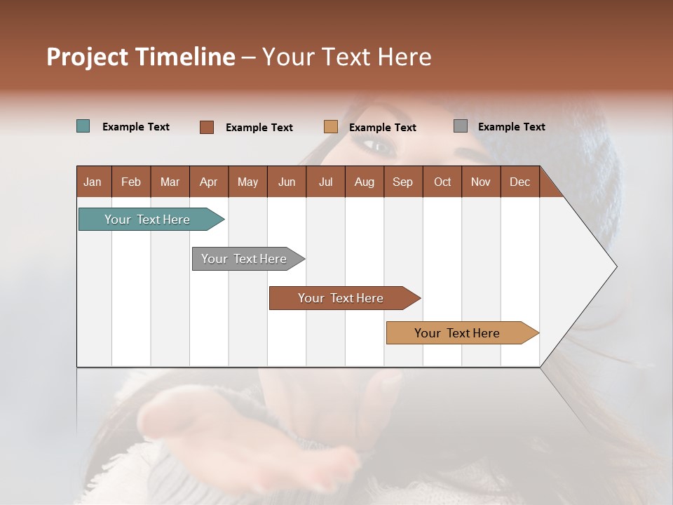 Smiling Winter Person PowerPoint Template