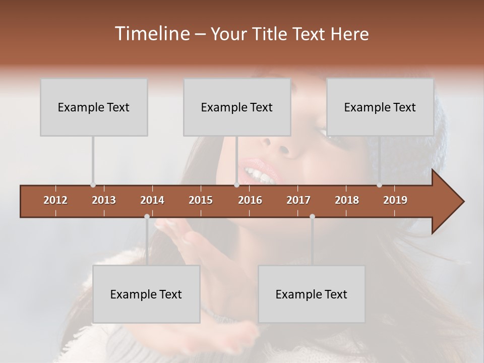 Smiling Winter Person PowerPoint Template