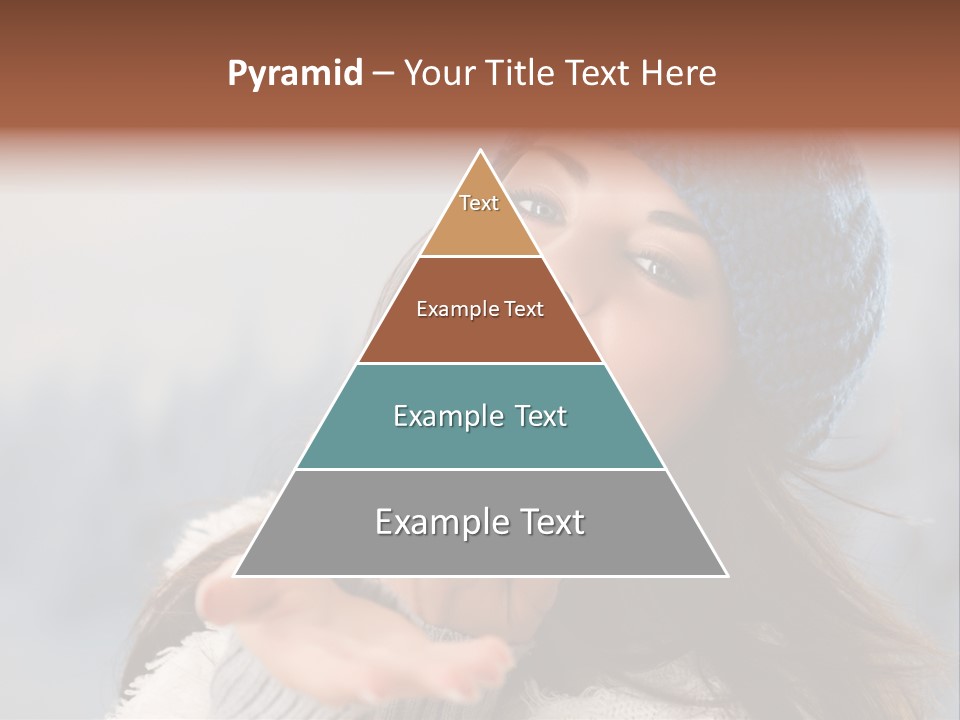 Smiling Winter Person PowerPoint Template