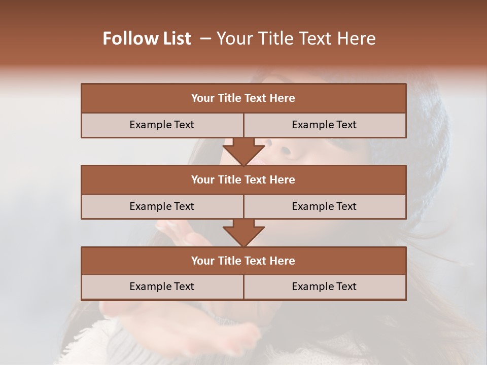 Smiling Winter Person PowerPoint Template