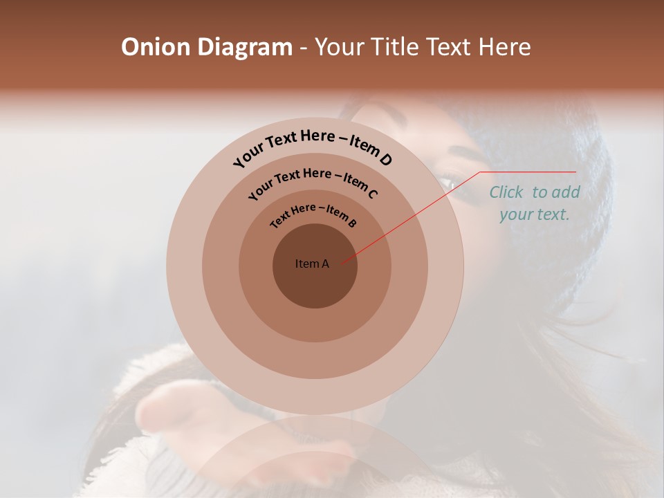 Smiling Winter Person PowerPoint Template