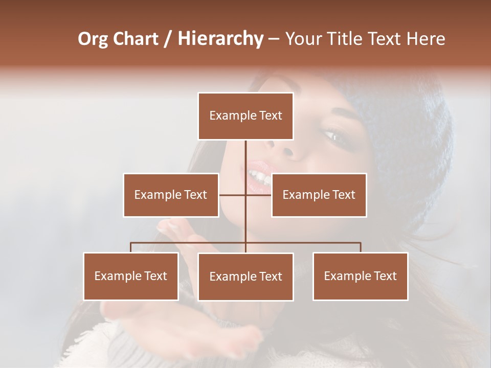 Smiling Winter Person PowerPoint Template