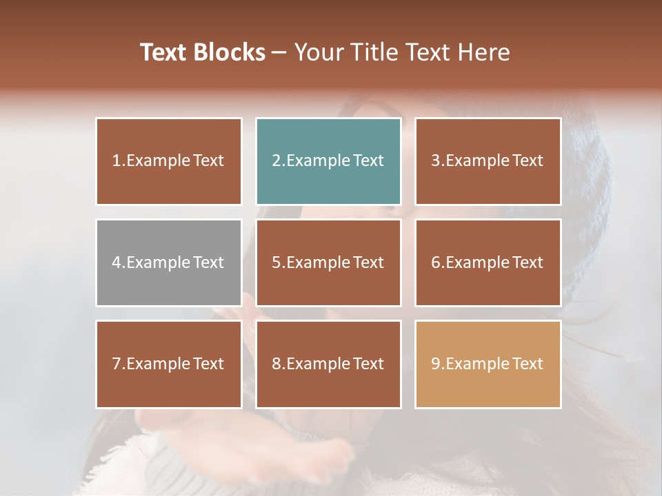 Smiling Winter Person PowerPoint Template