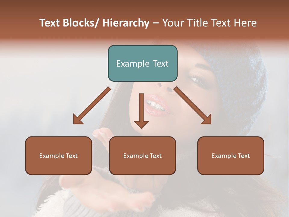 Smiling Winter Person PowerPoint Template