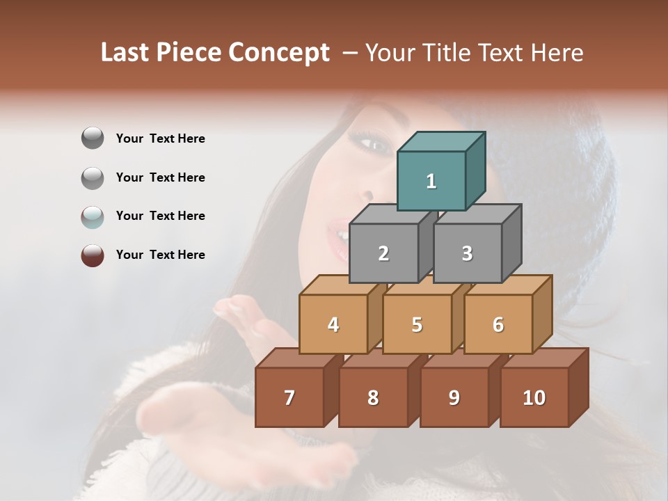 Smiling Winter Person PowerPoint Template