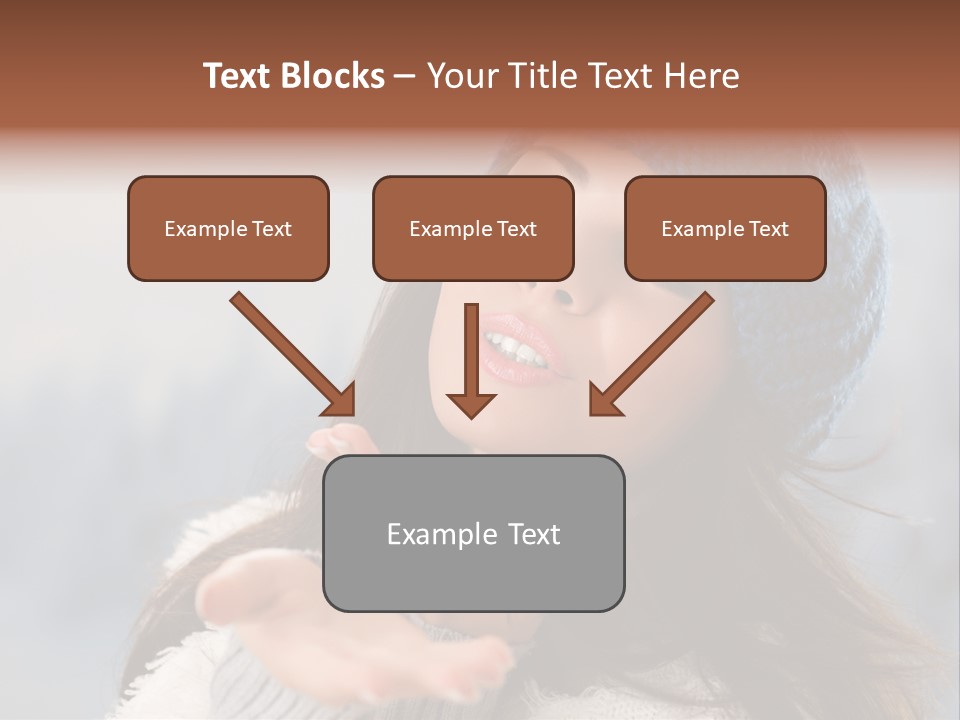 Smiling Winter Person PowerPoint Template