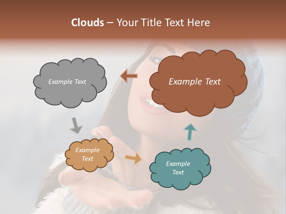 Smiling Winter Person PowerPoint Template