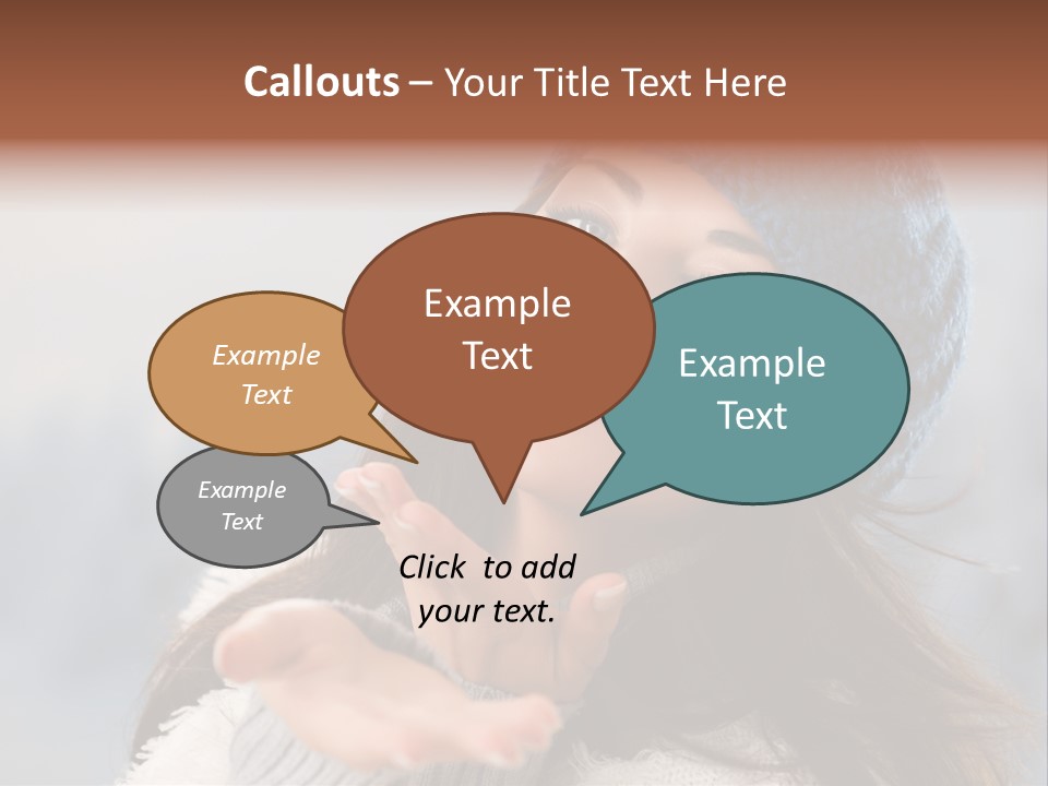 Smiling Winter Person PowerPoint Template