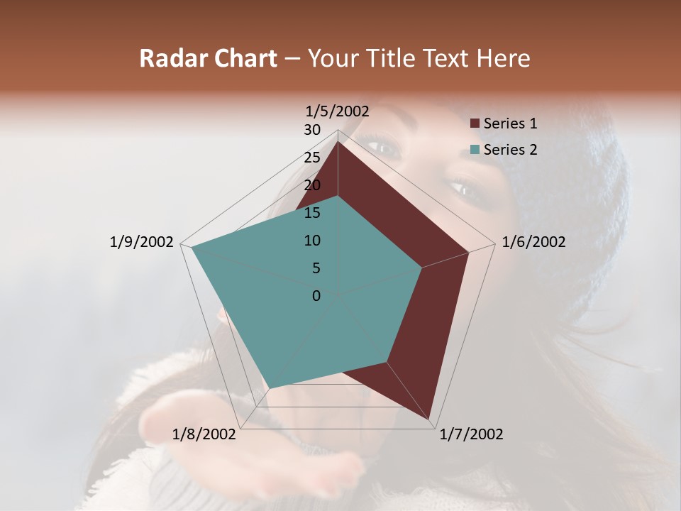 Smiling Winter Person PowerPoint Template