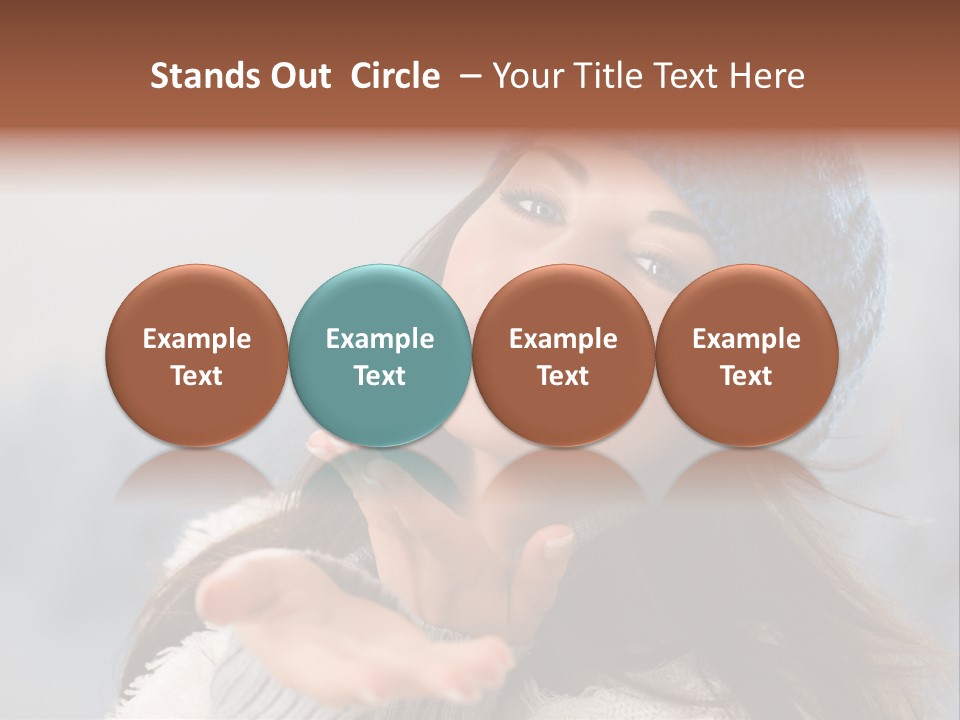 Smiling Winter Person PowerPoint Template