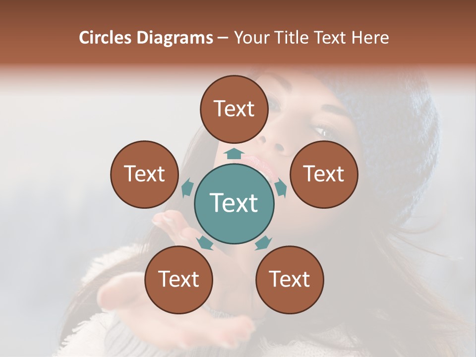 Smiling Winter Person PowerPoint Template