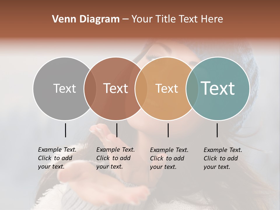 Smiling Winter Person PowerPoint Template